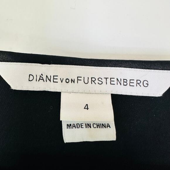 Diane von Furstenberg Caroline Embellished Surplice-Top Jumpsuit in Black - Picture 3 of 11